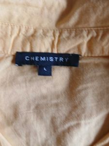 Chenistry Collared Puff Sleeve Top