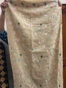 Cream Colour Saree