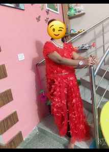 Stunning Red saree Choli
