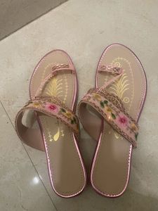 Embellished Pink Flats