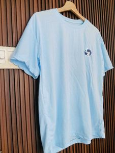 Light Blue Graphic T-Shirt