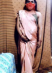 Elegant Peach Saree with Delicate Embroidery