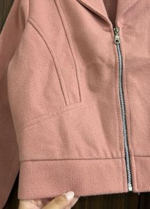 Chic Pink Zip-Up Jacket