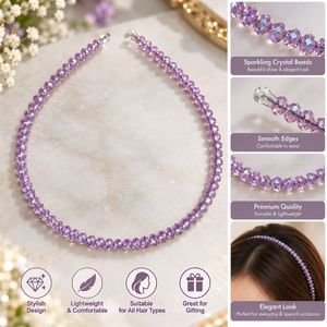 Elegant Beaded Purple Necklace