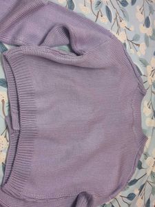 Lavender Cable Knit Cardigan