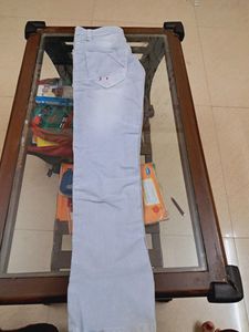 LIGHT BLUE cotton JEANS.
