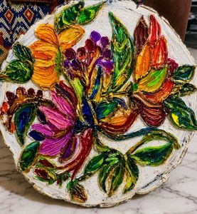 🎨 Handcrafted Tray Cum Showpiece