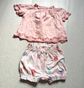 BabyGap Girl Outfit - Top &amp; Shorts Set