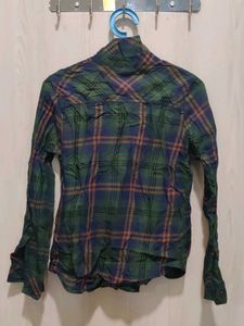 Roadster Green Plaid Button-Up Shirt