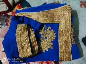 Women And Girls Blue Saree