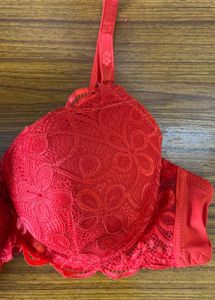 Red Lace Bra