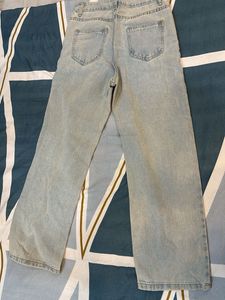 URBANIC Light Wash Embroidered Jeans