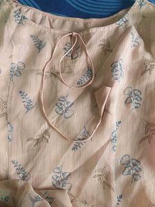 Bohemian Floral Print Chiffon Top