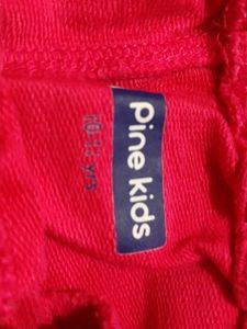 Dashing girls hot pink set of crop top and pant