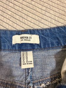 Patchwork Denim Mini Skirt