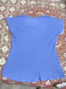 Blue Graphic Print T-shirt