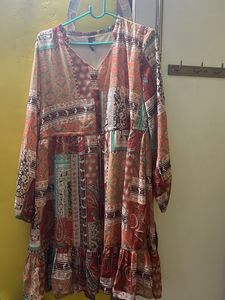 Bohemian Patchwork Maxi Dress