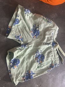 Cute Octopus Print Shorts