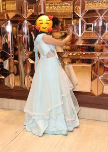 Elegant Light Blue Ethnic Gown