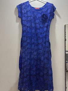 Royal Blue Lace Dress
