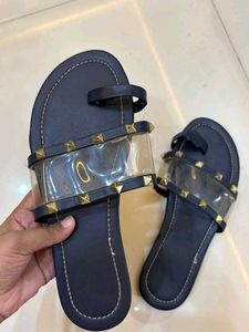 Stylish Studded Clear Strap Sandals
