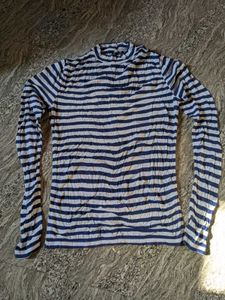 Striped Long Sleeve Soft Top