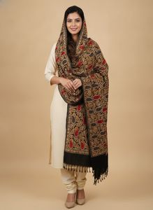 Embroidered Dupatta with Paisley Design