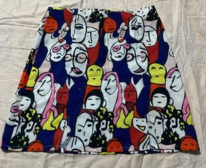 Funky Patterned Mini Skirt