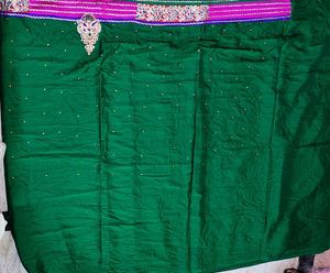 Elegant Green Silk Saree