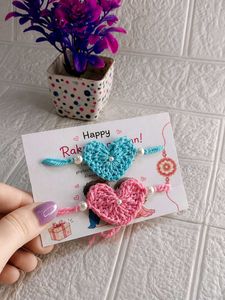 Handmade crochet rakhi