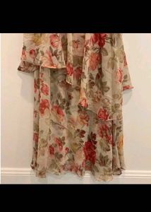 Floral Print Tiered Maxi Dress