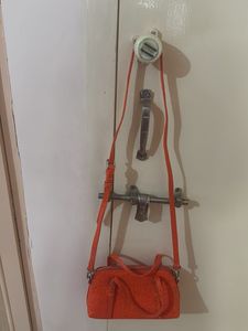 Bright Orange Crossbody Bag