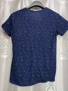 Blue Patterned T-Shirt
