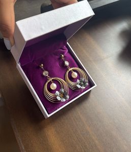 Elegant Floral Hoop Earrings