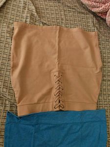 Lace-Up Detail Top & Skirt