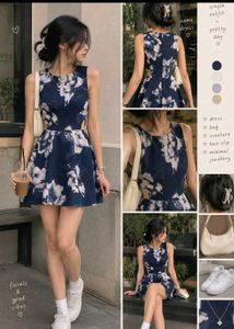 Floral Cut-Out Mini Dress