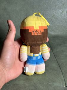 Pixelated Minecraft Plush Toy Keychain