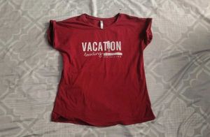 Red Casual T-Shirt