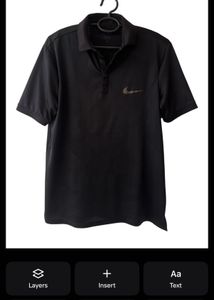 Men's Black Nike Polo Shirt