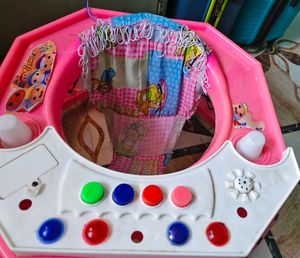 Pink Baby Walker with Toys
