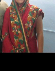 ETHNIC MAROON SAREE