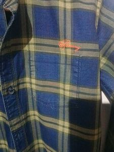 Checked Blue Flannel Shirt