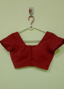 Red Simple Blouse