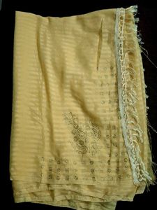 Elegant Yellow Saree with Embellishments