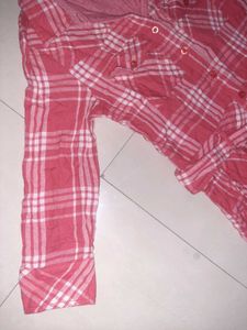 🌸 Rare BOSSINI Blush Pink Plaid Shirt Dress