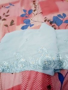 pakistani Blue Embroidered Suit