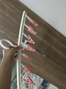 Clothes Drying Hanger with Clips