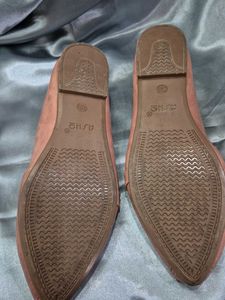 Stylish Peach Flat Sandals