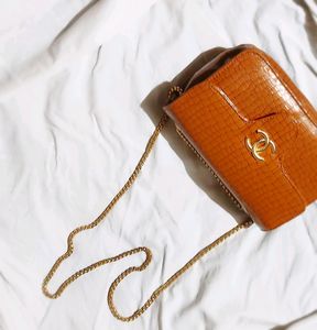 Chic Crocodile Embossed Shoulder Bag