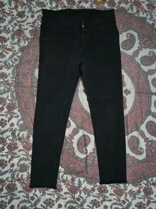 High Waist Black Jeans